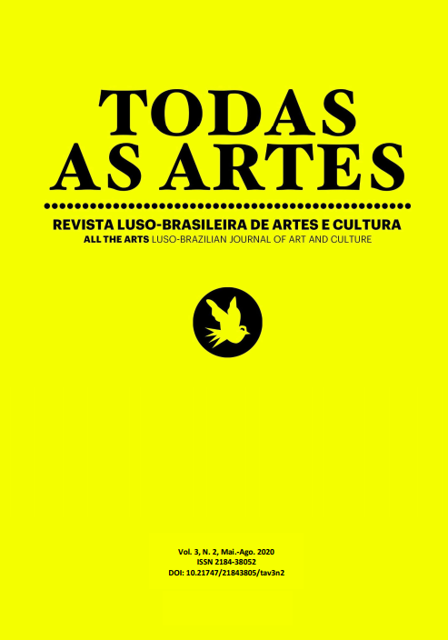 Nova edição da revista Todas As Artes  – v. 3, n. 2 (2020)