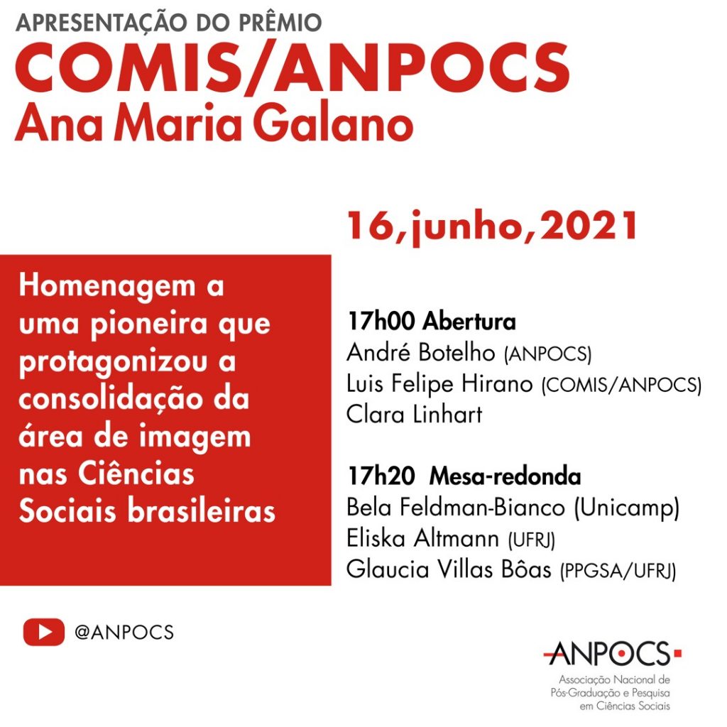 PRÊMIO ANA MARIA GALANO – COMIS/ANPOCS – 16/06 – 17H
