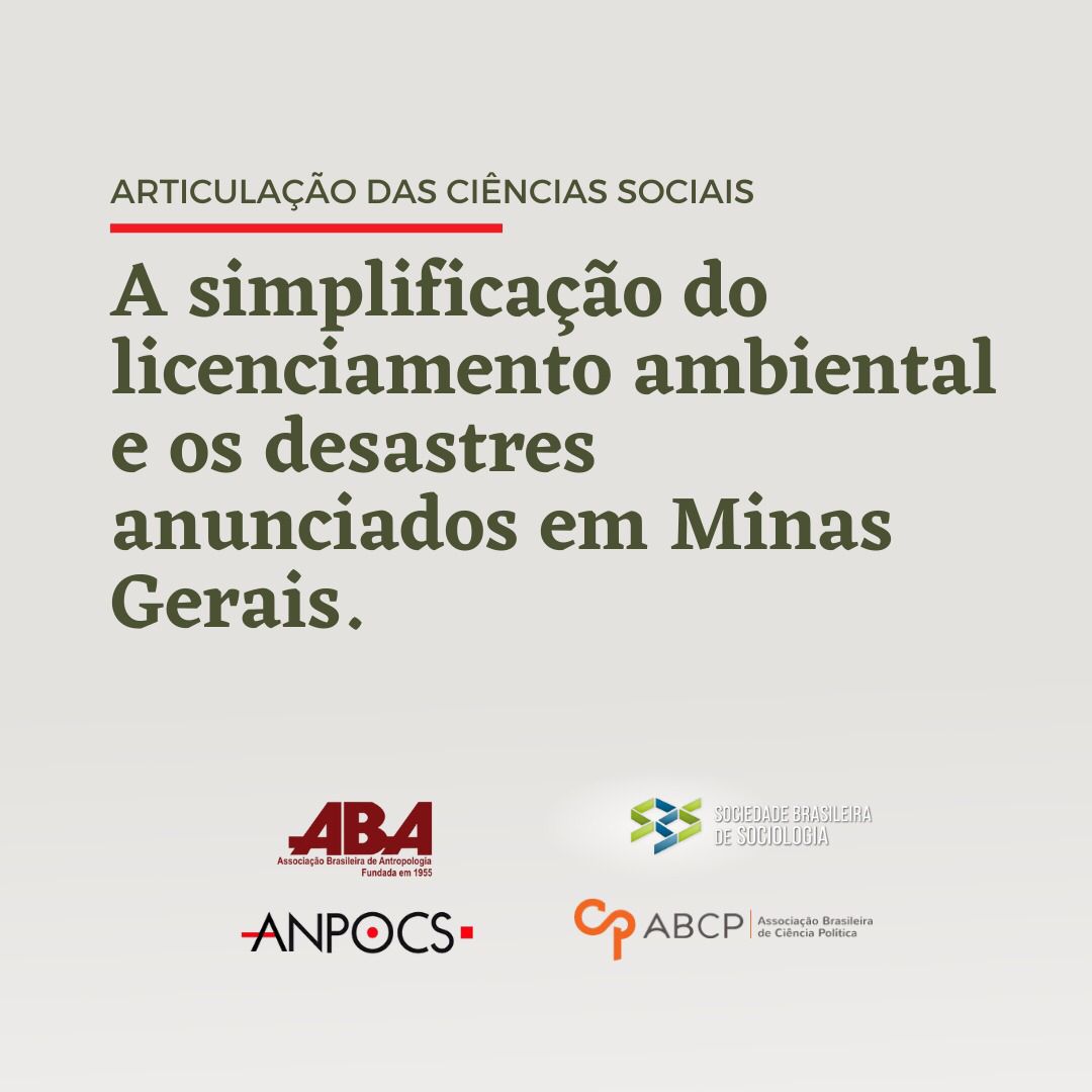 Sinal de alerta: a simplificação do licenciamento ambiental e os desastres anunciados em Minas Gerais